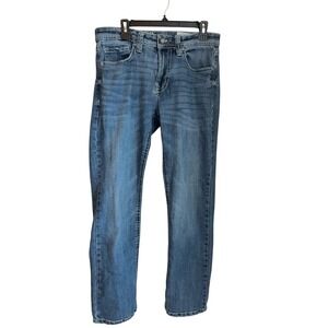 TK Axel Slim Boot Jeans Mens 32x32 Blue Med Wash Embroidered Back Pockets Note!